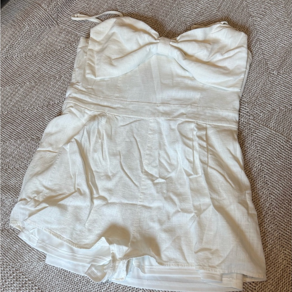 Altar'd State Cream linen romper